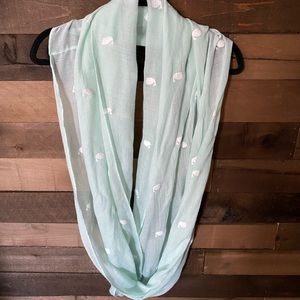 Mint ocean whale infinity scarf